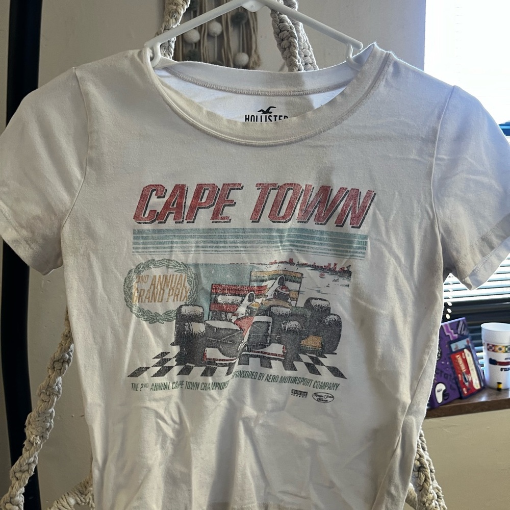 Hollister White Cape Town Kids T-Shirt